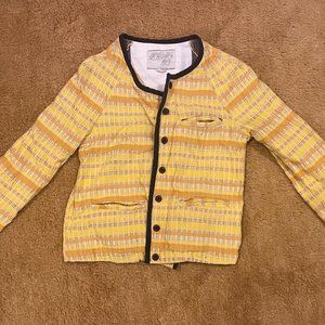 Ace & Jig Yellow Plaid Jacket Small